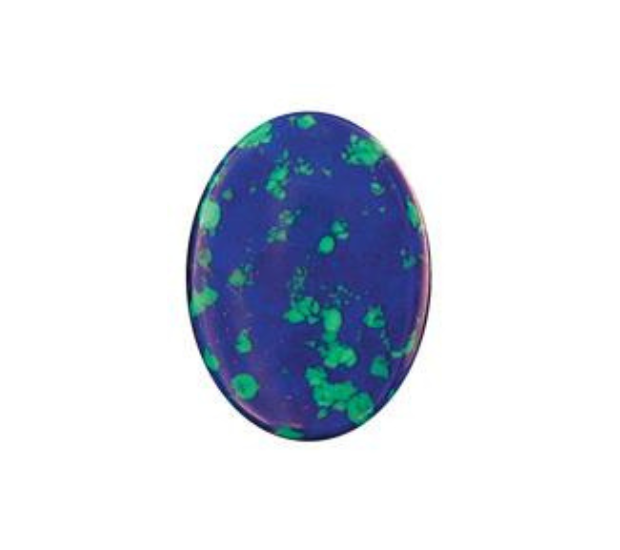 Natural Azurite Malachite Long Oval Cabochon  - 5x10