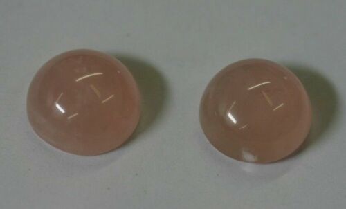 4pcs Rose Quartz Round Calibrated Cabochon 11mm Jewelry