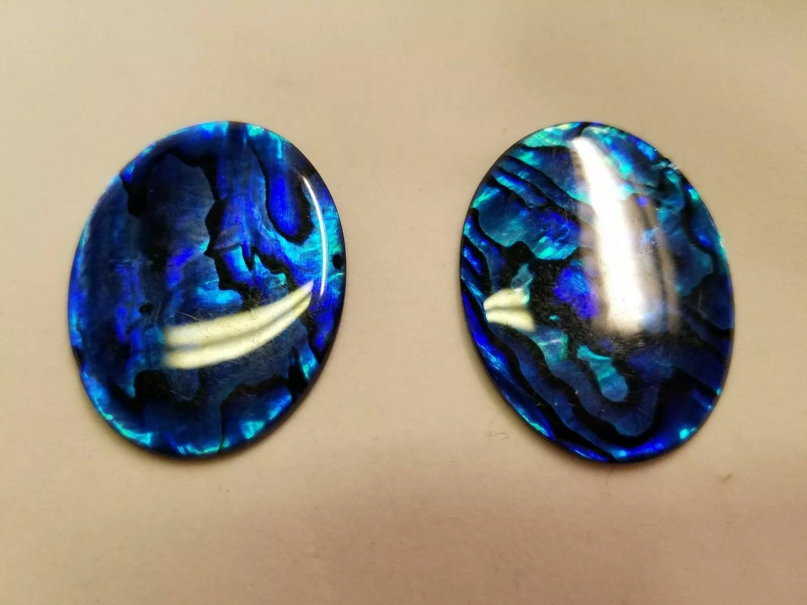 18x25mm 25x18mm Natural Paua Shell Blue Calibrated Oval Cabochon Gems Jewelry