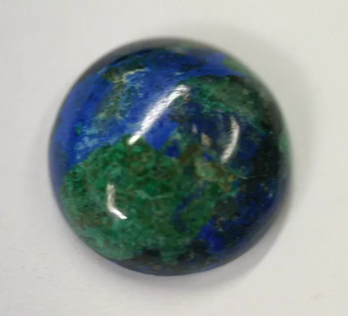 Natural Azurite Malachite Round Cabochon 30mm Gemstones