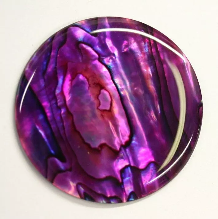 Purple Paua Shell Round High Quality Cabochon Calibrated 30mm